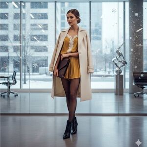 Mustard Sleeveless Romper NWT